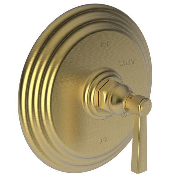 Newport Brass Shower Trim Plate W/ Handle. Less Showerhead, Arm And Flange, Gold 4-914BP-24S - main